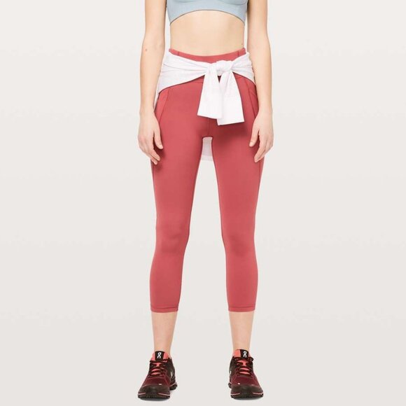 Lululemon Women's Time To Sweat Crop *23" Leggings - Pink - Picture 1 of 10